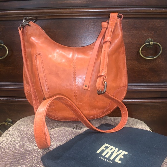 frye melissa hobo burnt orange
